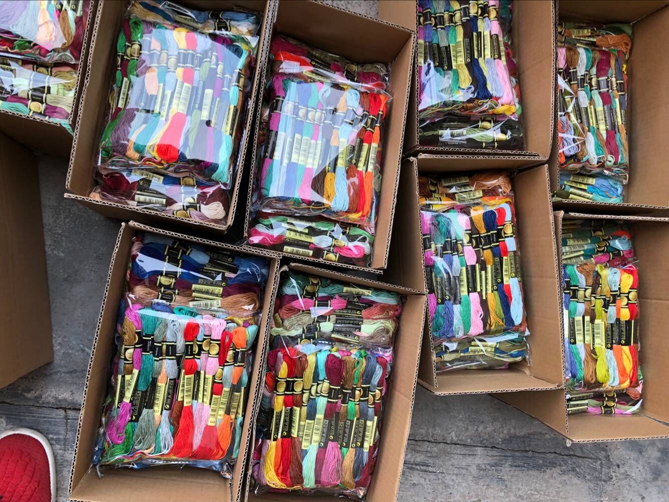 Fast Embroidery Floss Cross Stitch Floss Yarn Thread 447 pieces Similar DMC Thread oneroom two label/one label 8