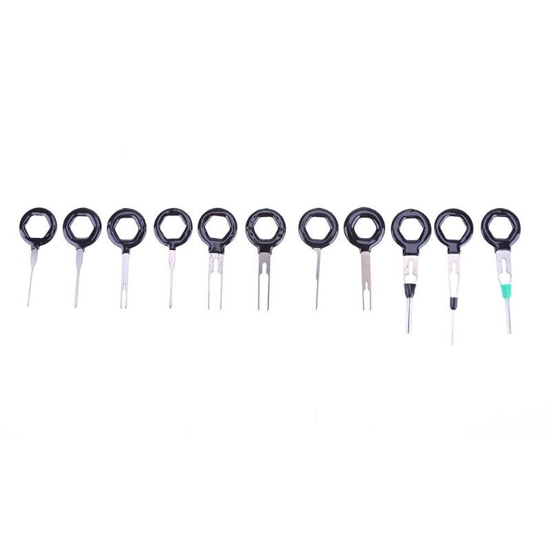 11 Stck Auto Auto Stecker Platine Draht Stecker Stift Entfernung nutzbar machen Terminal Extraktion wählen crimpen Stift Zurück Nadel einstellen