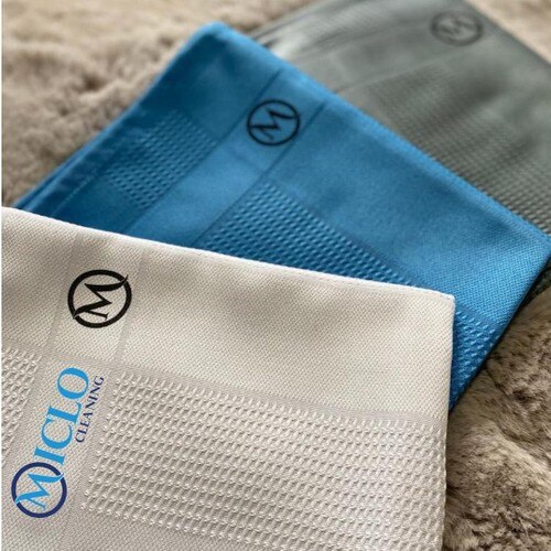 Miclo chiffon microfibre de nettoyage (Pella En) 3 pièces grande taille cuisine absorbant Micro lingette épaisse nettoyage nappe serviette de cuisine