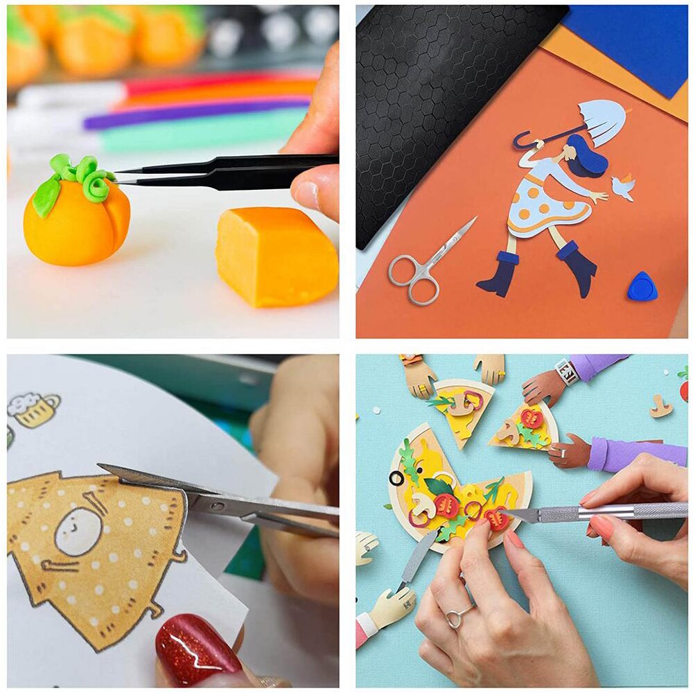 11 Stks/set Diy Gedroogde Bloem Gereedschap Multifunctionele Vinyl Sticker Reliëf Tool Kit Voor Wieden Vinyl Silhouetten Halfedelsteen Belettering