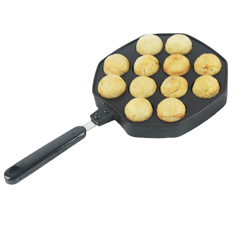 12 Holtes Aluminium Takoyaki Pan Maker Bakken Formulieren Mold Koken Gereedschap