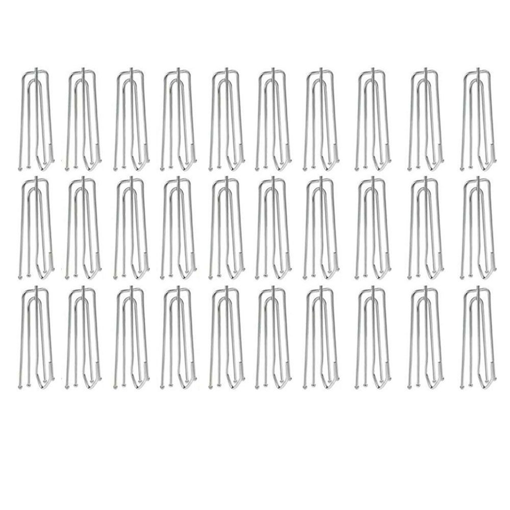 Crochets et épingles pour rideaux plissés, plis croisés, 4 extrémités pour fenêtre, porte, rideau de salle de bain: 30pcs