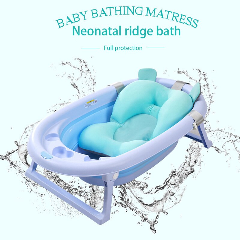 Opvouwbare Baby Bad Badkuipen Pad Baby Bad Seat Ondersteuning Mat Stoel Mat Pasgeboren Bad Kussen Baby Anti-Slip lichaam Kussen