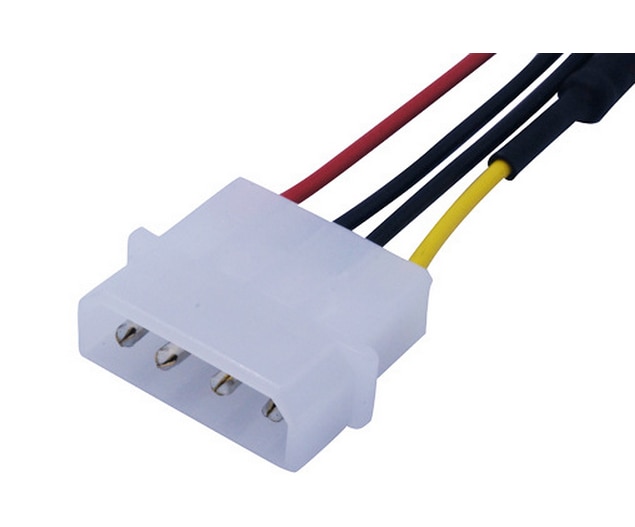 4-Pin Molex Computer PC Case Fan Speed Reducer Low Noise Extension cord Adaptor Adaptor