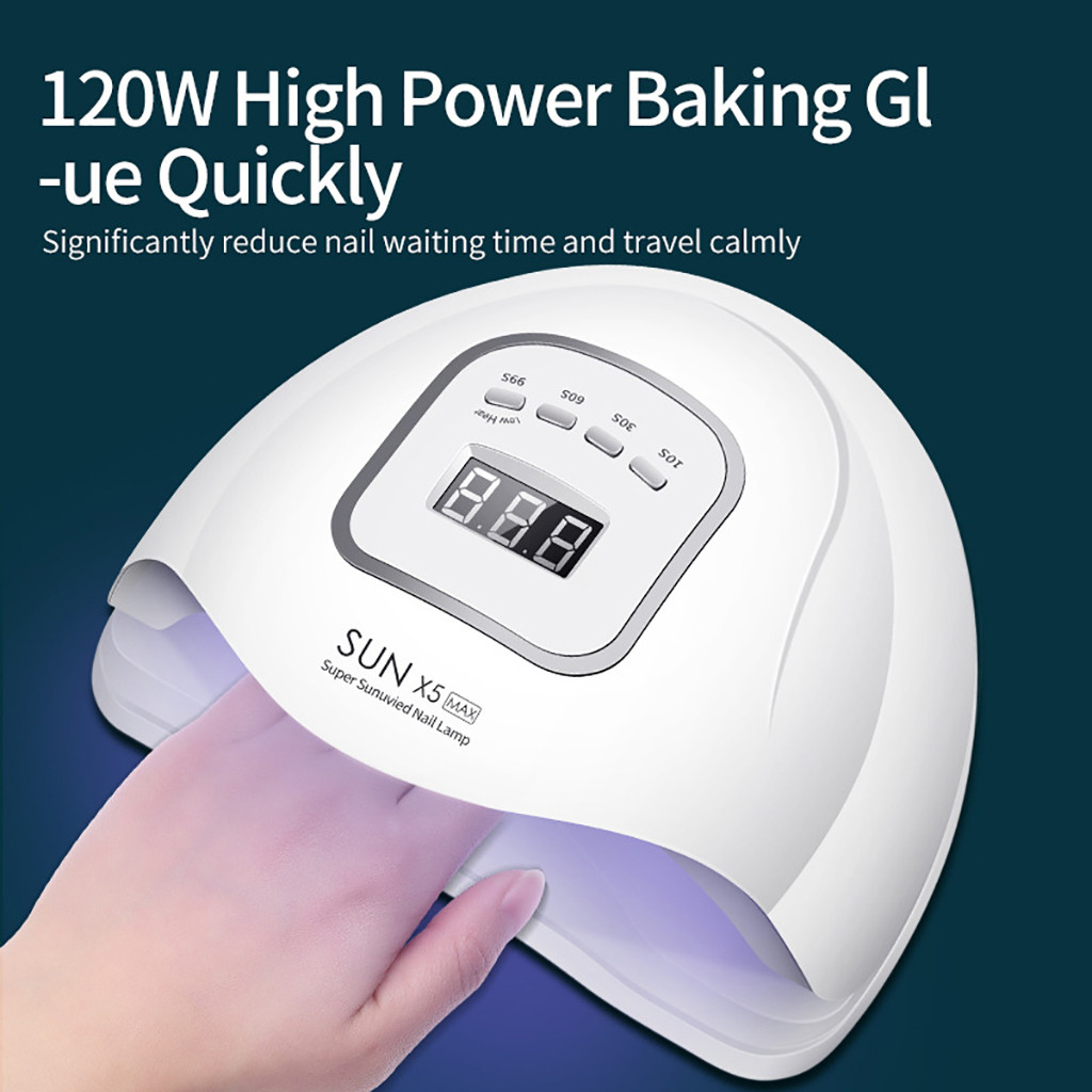 LED UV Nail Gel Curing Lamp 120W Licht Nail Gel Polish Droger Nail Art Machine Type LED UV Lamp nail Art Gereedschap GK: Default Title