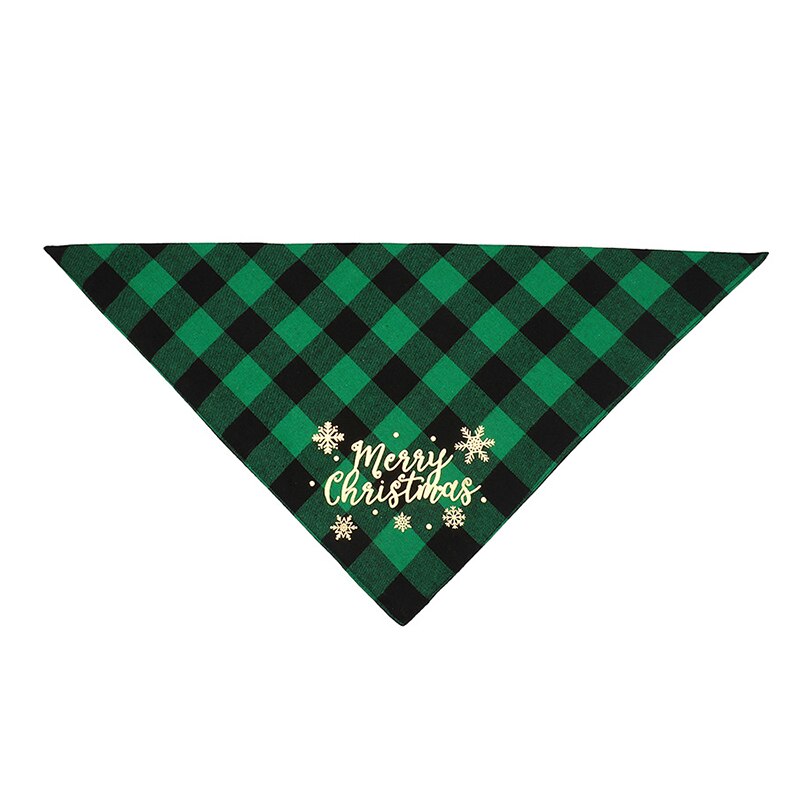 Świąteczna chustka dla psa chusta dla psa śliniaczek duże zwierzę domowe szalik regulowany kot w kratę drukowana koty domowe świąteczne Dressup