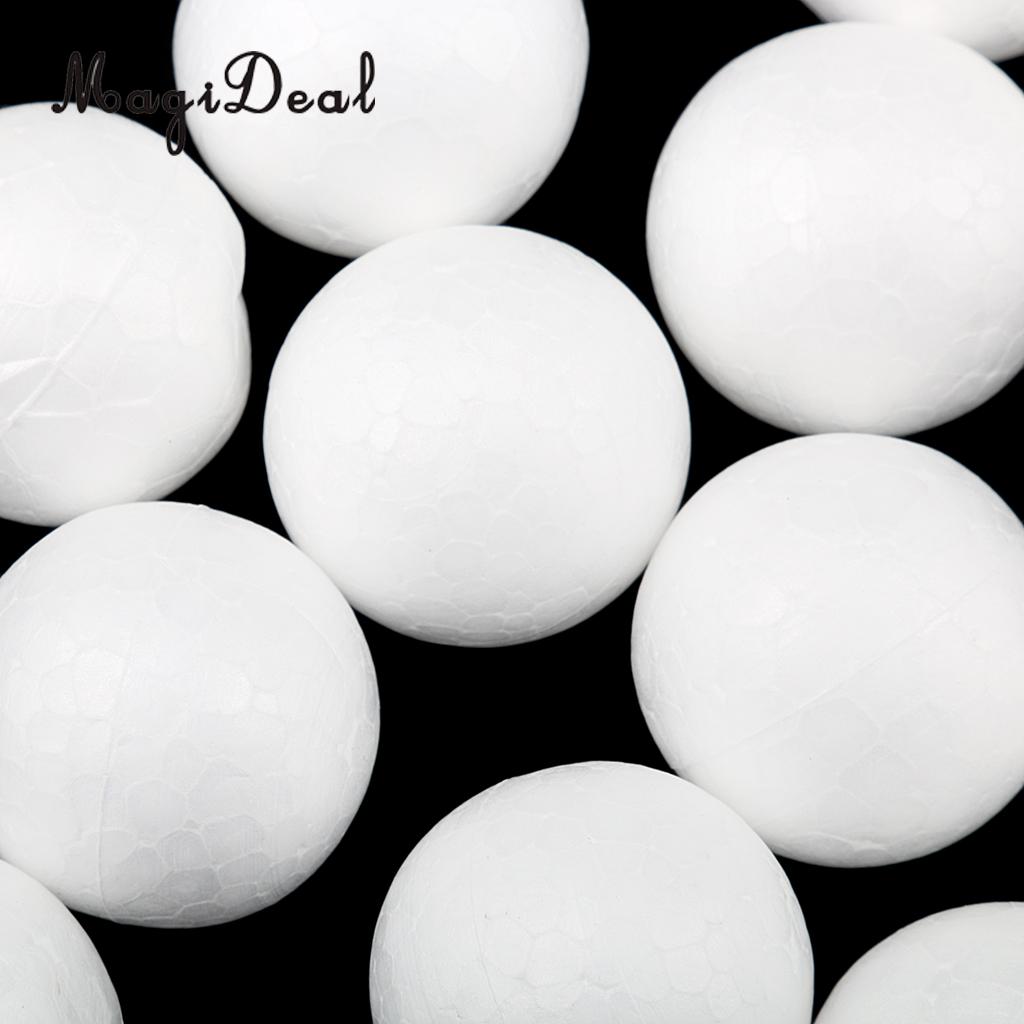 300 Pcs Wit Ronde Piepschuim Schuim Ballen Voor Diy Modelling Craft 10 Mm 15 Mm 27 Mm