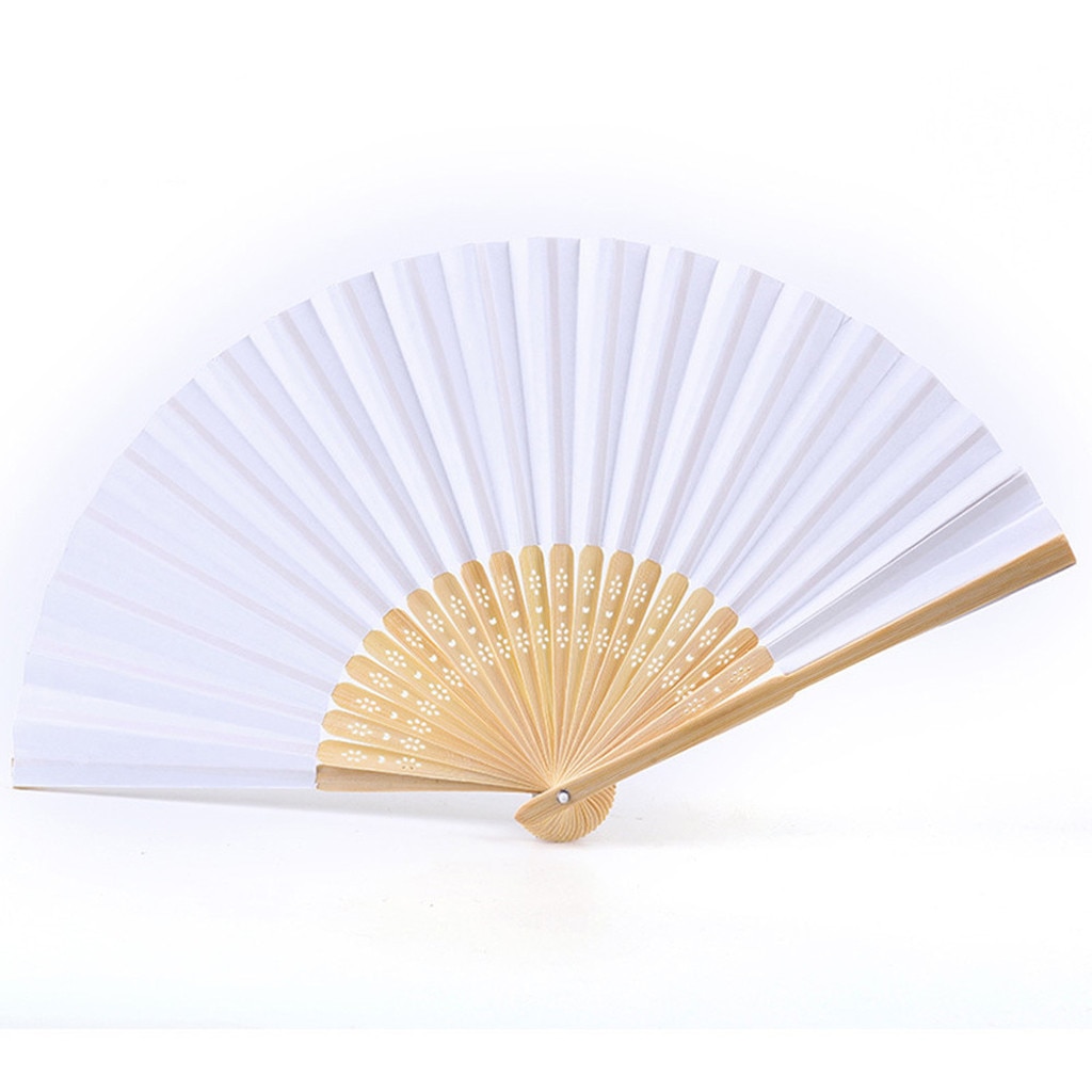 Pattern Folding Hand Held Fan Dance Wedding Party Lace Silk Folding Hand Held Solid Color Fan Chinese Fan Waaiers Hand