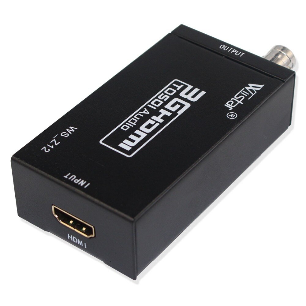 HDMI to SDI Converter Audio Video Adapter 720P 1080P HDMI to BNC Support SD HD 3G-SDI for Home Theater Cinema PC