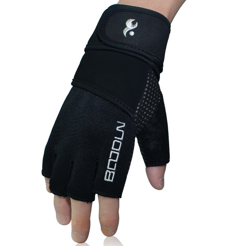 Becellen Vingerloze winterhandschoenen, warme suède, halve vingers, zwarte touchscreen, handschoenen voor heren en dames, Grijs, M