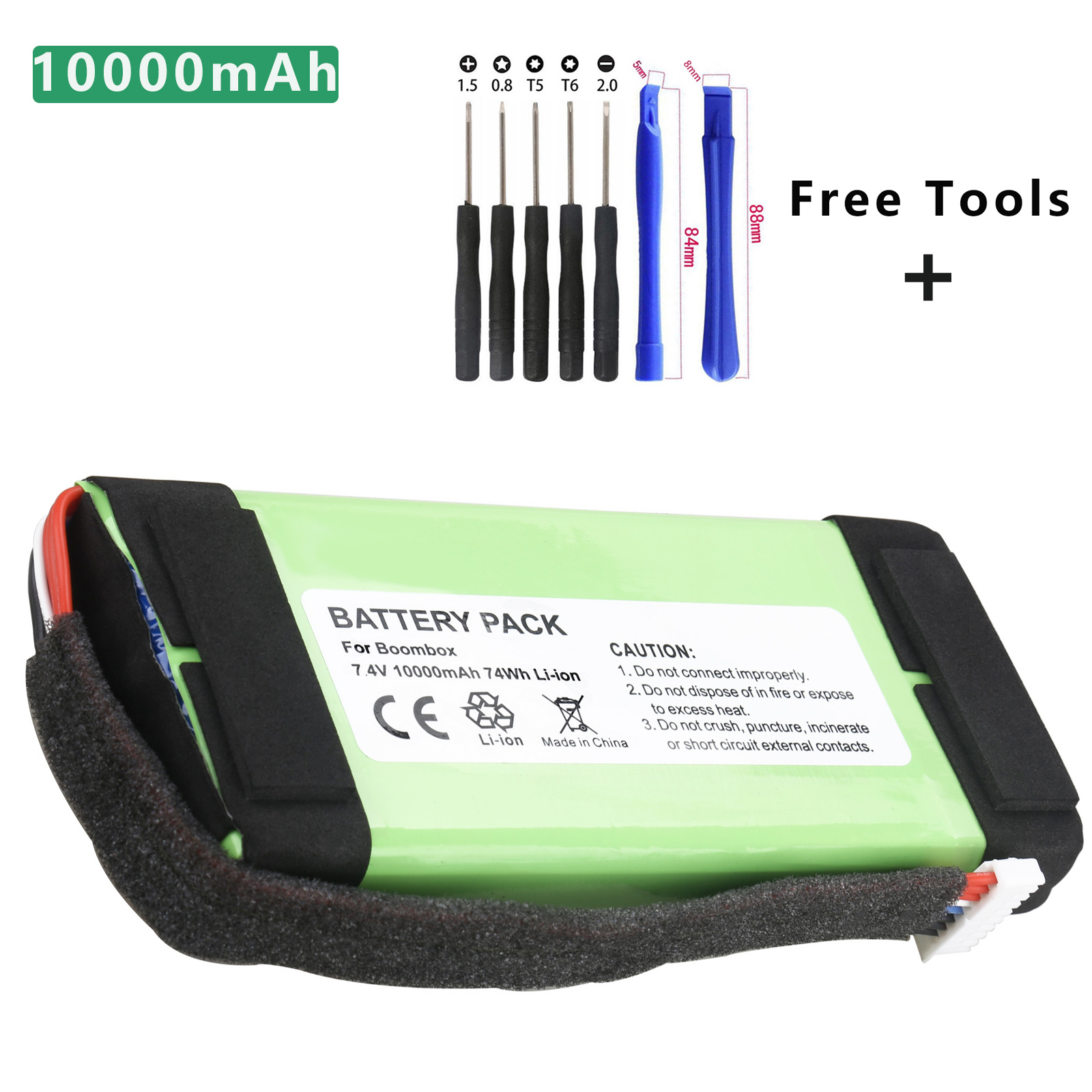 7,4 V 10000mAh GSP0931134 01 para JBL Boombox, JEM3316,JEM3317,JEM3318