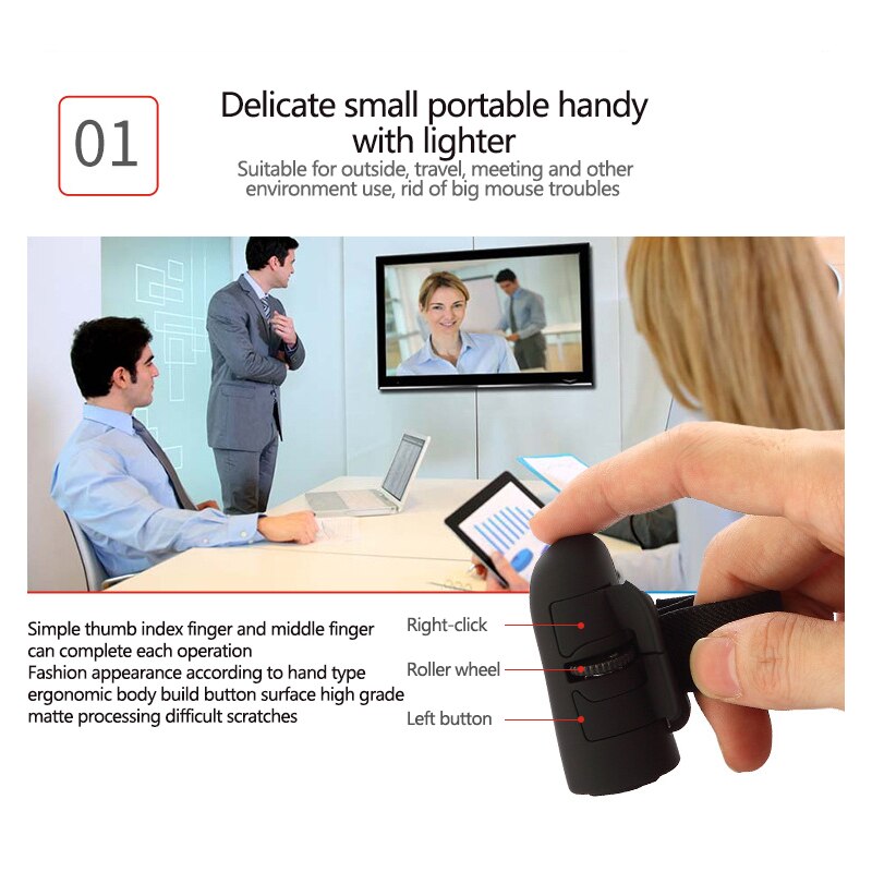 Magic 2.4G Ring Vinger Muis Plug En Play Draadloze Muis Mode Mini Muis Met Usb Ontvanger Ratón Мышь