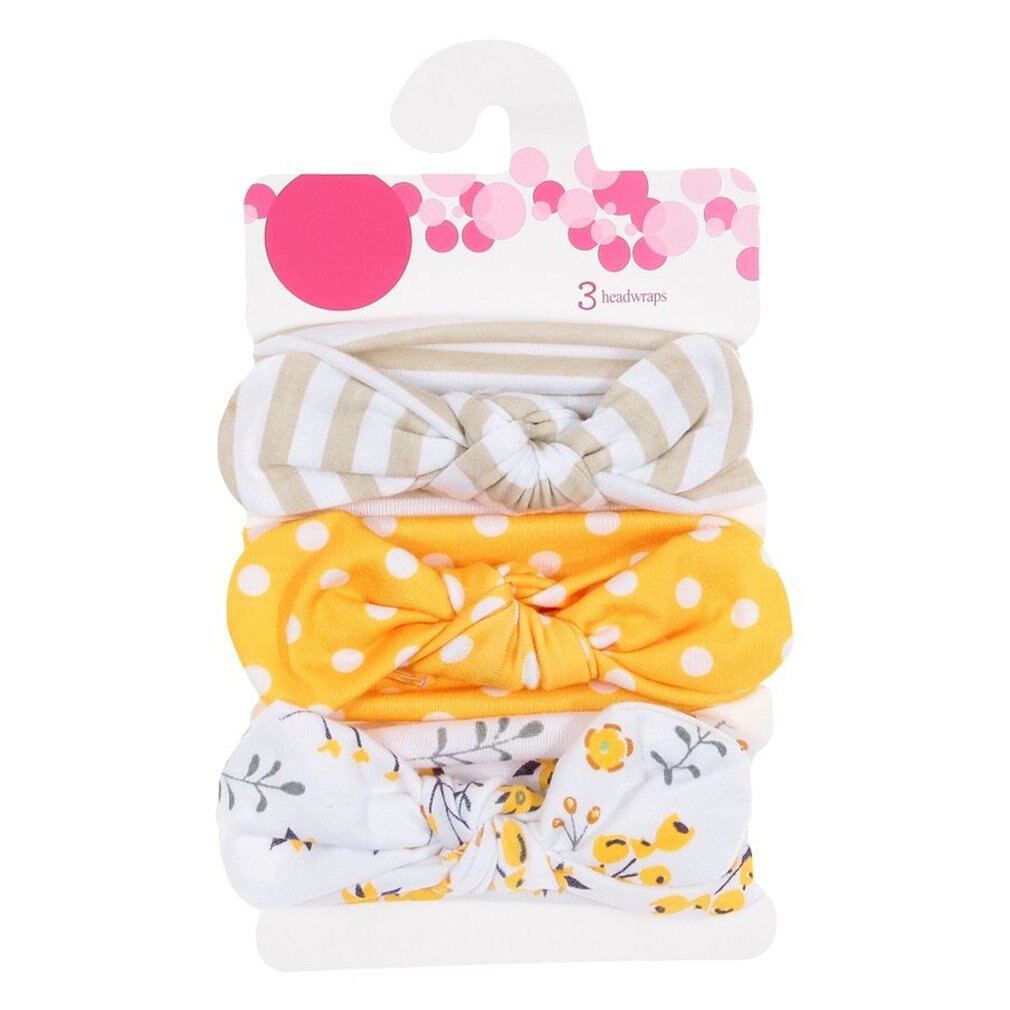 3 teile/satz Baby Baumwolle Bogen Stirnband neugeboren Weiche Bowknot Headwrap Mädchen freundlicher Haar Bands einstellen