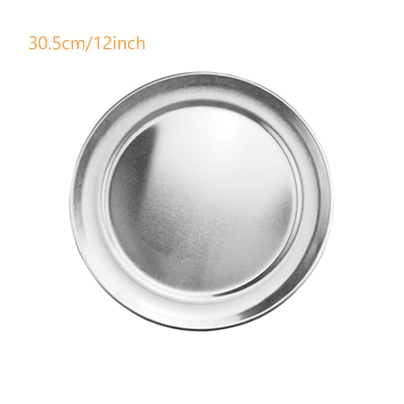 6/8/10/12/14/16 Inch Aluminum Pizza Pan Wide Rim Round Pizza Oven/Baking Tray Reusable Non Stick Baking Sheet Pizza Tray 039: Aluminum 12 inch