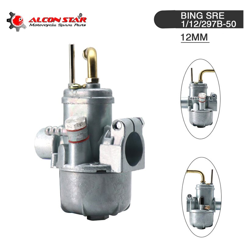 Alconstar 12mm karburator bing sre kopi af karburatoren egnet til puch maxi puchs  x30 sport sachs 503 sre vegaser