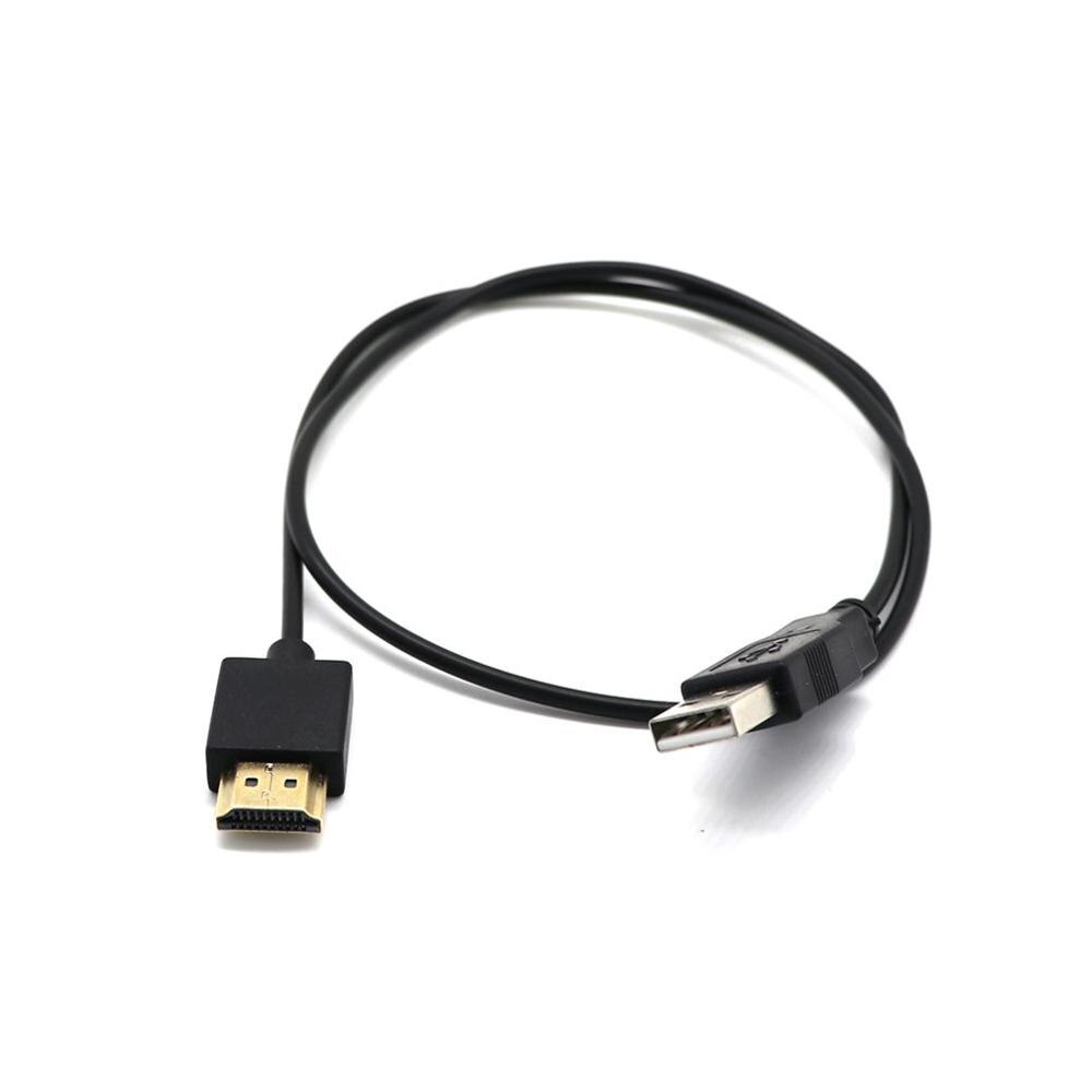 Hdmi-Compatibel Man-vrouw Connector Met Usb 2.0 Charger Cable Spliter Adapter Extender Audio Verlengsnoer: Default Title