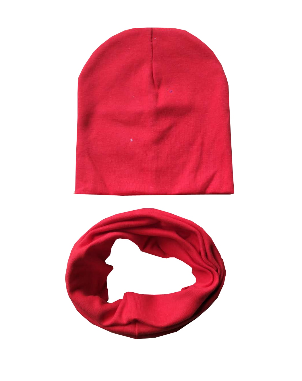 MAYA STEPAN 1 Set Winter Autumn Baby Hat Girl Boy Cap Cotton Scarf Beanie Infant knitted toddlers Children Crochet Snood Cloth: Red