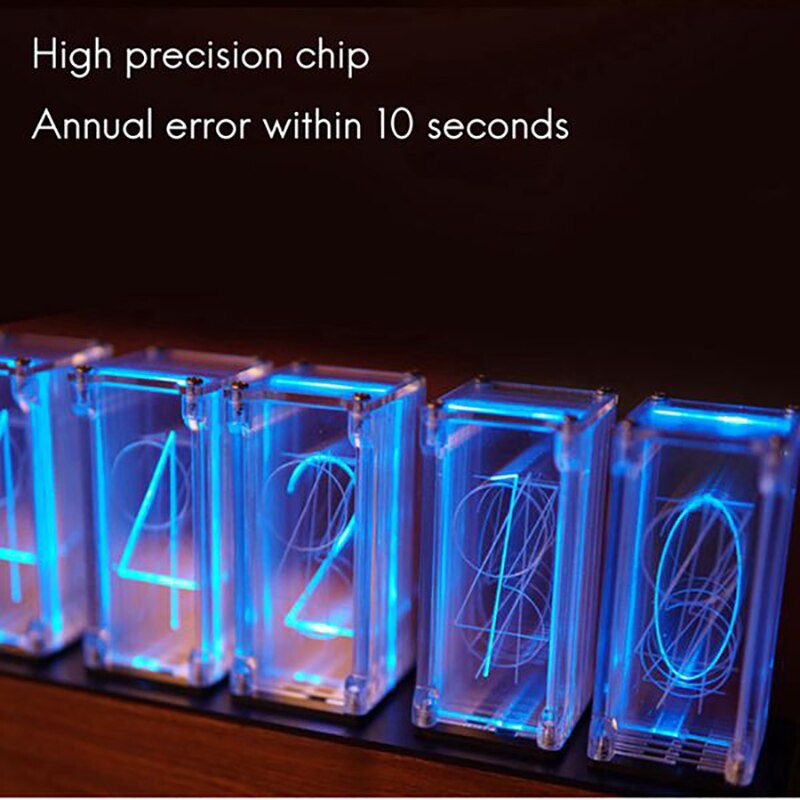 6 Bit Clock Display 6 Bit RGB Imitated Tube Clock 24H Muti Display Mod... – Grandado