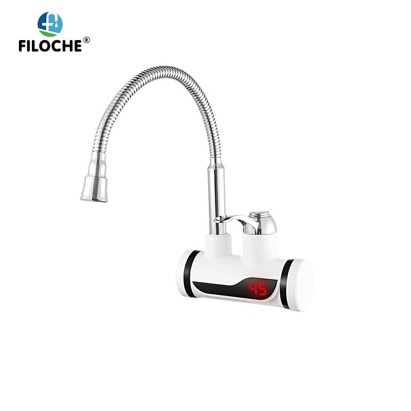 Water Heater 220V Kitchen Faucet EU Plug Tankless Water Heater 3000W Digital Display For Country House