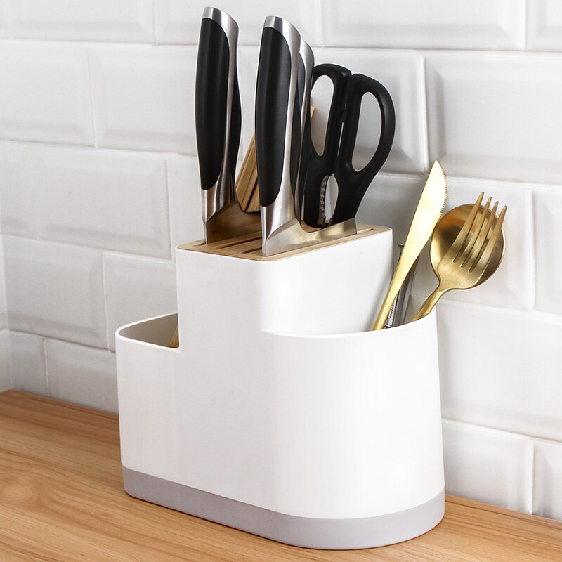 Multifunctionele pp messenhouder snijplank keukenbenodigdheden messenhouder multifunctionele opbergbox servies  zm917: A