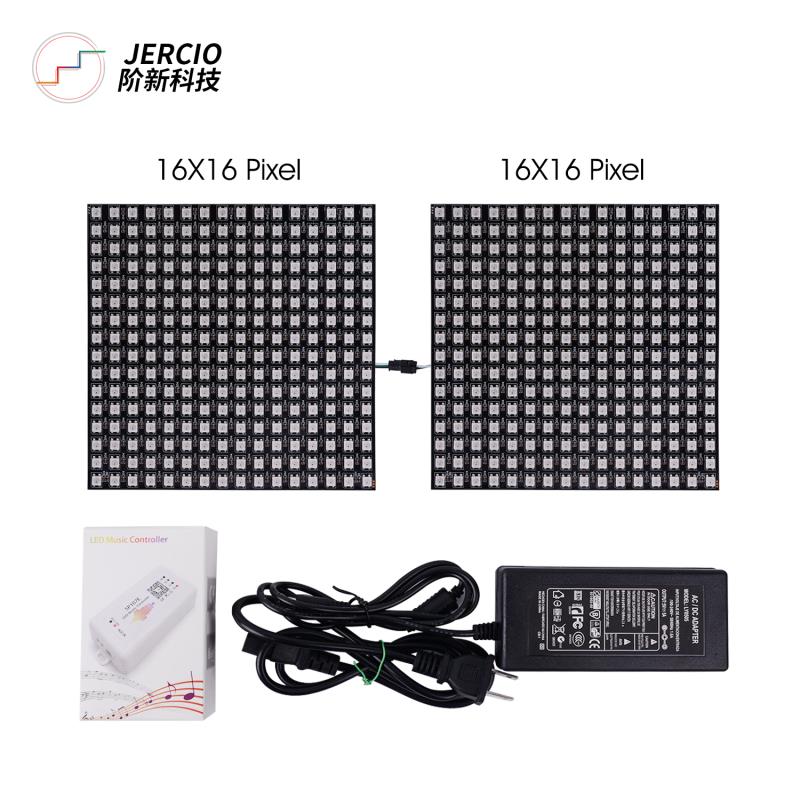 WS2812B RGB Flexible 16x16 Pixel Panel Matrix Screen ECO Led Module WS2812 IC Individually Addressable DC5V