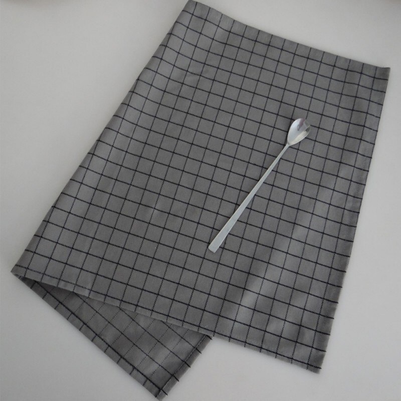 2 stuks servetten van puur katoen, klassieke grijze serie