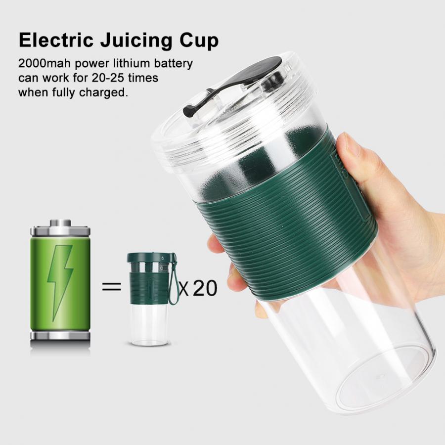 320ml mini elektrisk juicer kop bærbar usb genopladelig juicer blender maker shaker squeezers frugt appelsinsaft ekstraktor
