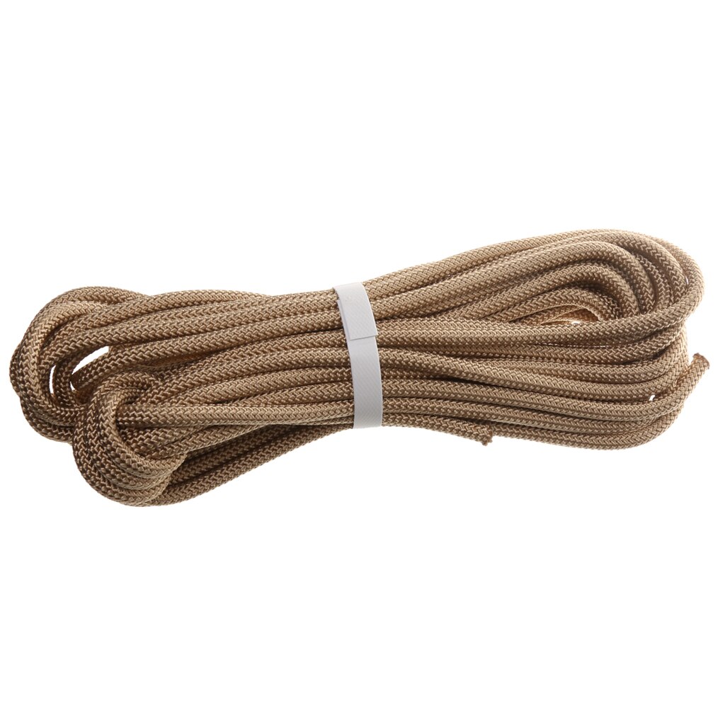 Safety Climbing Sling Rappelling Rope Auxiliary Cord 10m Khaki