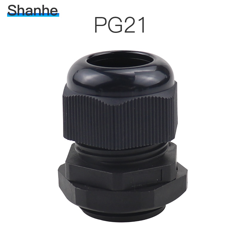 2 Hole Nylon Cable Gland - PG21 - 5pcs