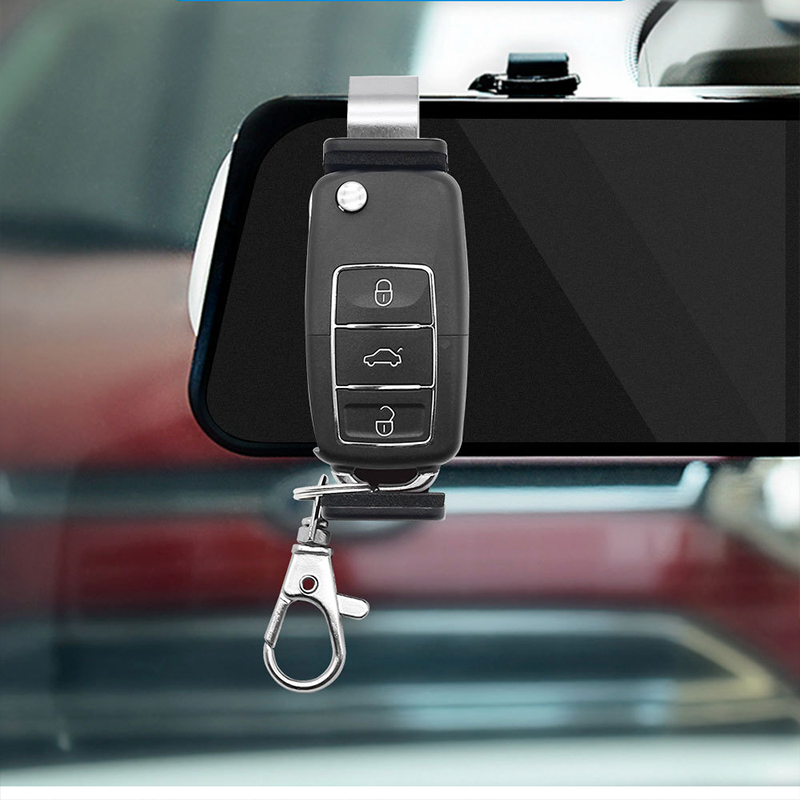 Porte-clé universel pour contrôle de porte de garage, pare-soleil de voiture, support de clip, télécommande de porte, barrière de porte-clés, 47-68mm, , 2025