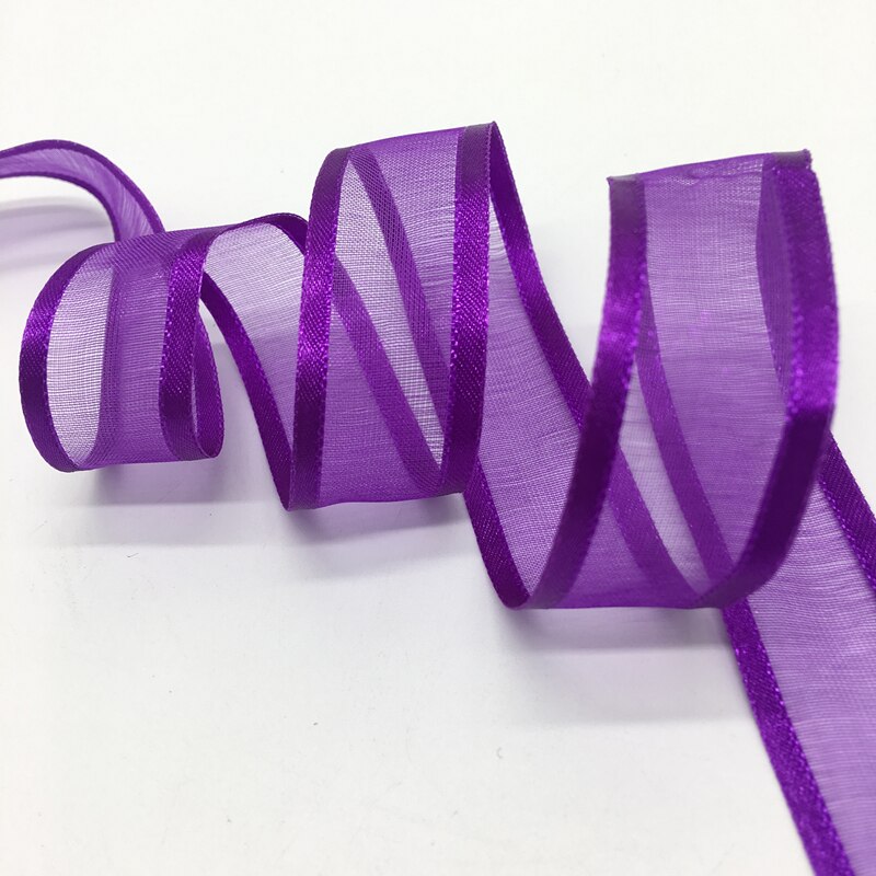 5 Meter 3/4 "(20mm) breitseite Organza Band Bogen Hochzeit Weihnachten Party Verpackung Dekoration Spitze Handwerk wählen Farben: 15