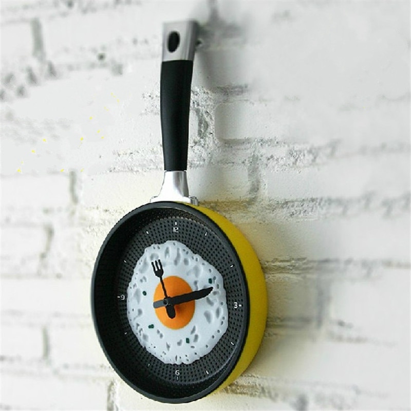 Couverts omelette pot forme cuisine horloge créative moderne décoration de la maison suspendus table