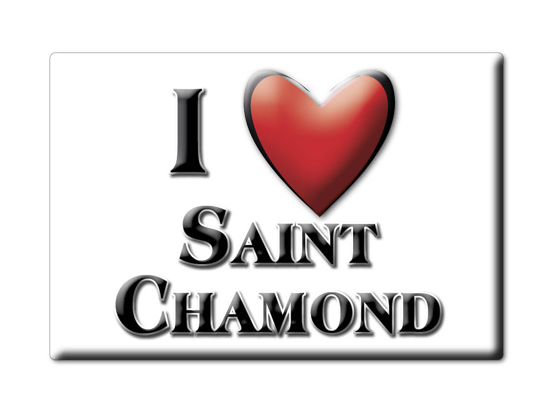 Aimant SAINT CHAMOND lodestone BRETAGNE (42) France aimant frigo SOUVENIR j'aime: NORMAL