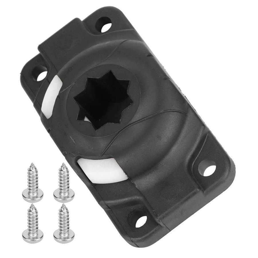 Inflatable Boat Canoe Kayak Fishing Rod Holder Mount Base Slide Rail Kayak Fishing Accessories with Screws