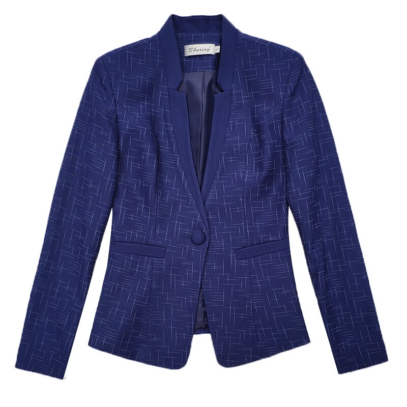 Plus size dames zakelijke pakken lente herfst all-match dames blazers jassen korte strakke blazer dames pak 5xl