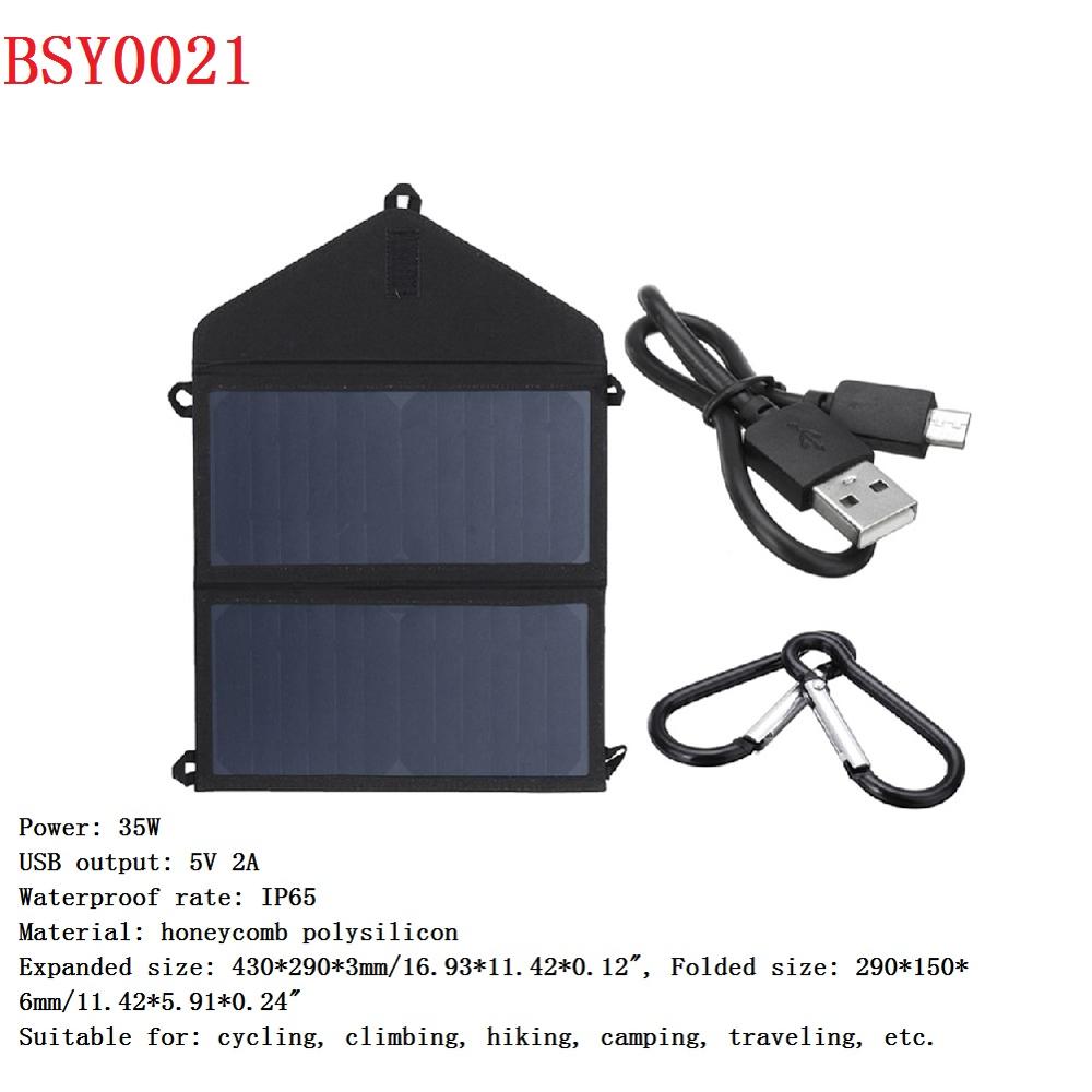 Polysilikon solenergipaneler hopfällbara solceller laddare 5v 2a usb-utgångsenheter bärbara solpaneler för smartphones