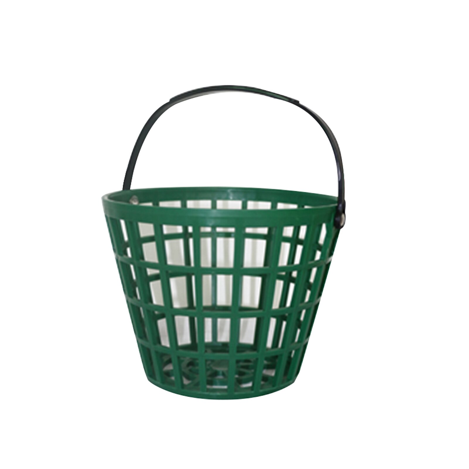 Outdoor Golf Ball Basket Nylon With Handle Large Capacity Green Stackable Storage Container Portable Clubs Home Space Saving: 50