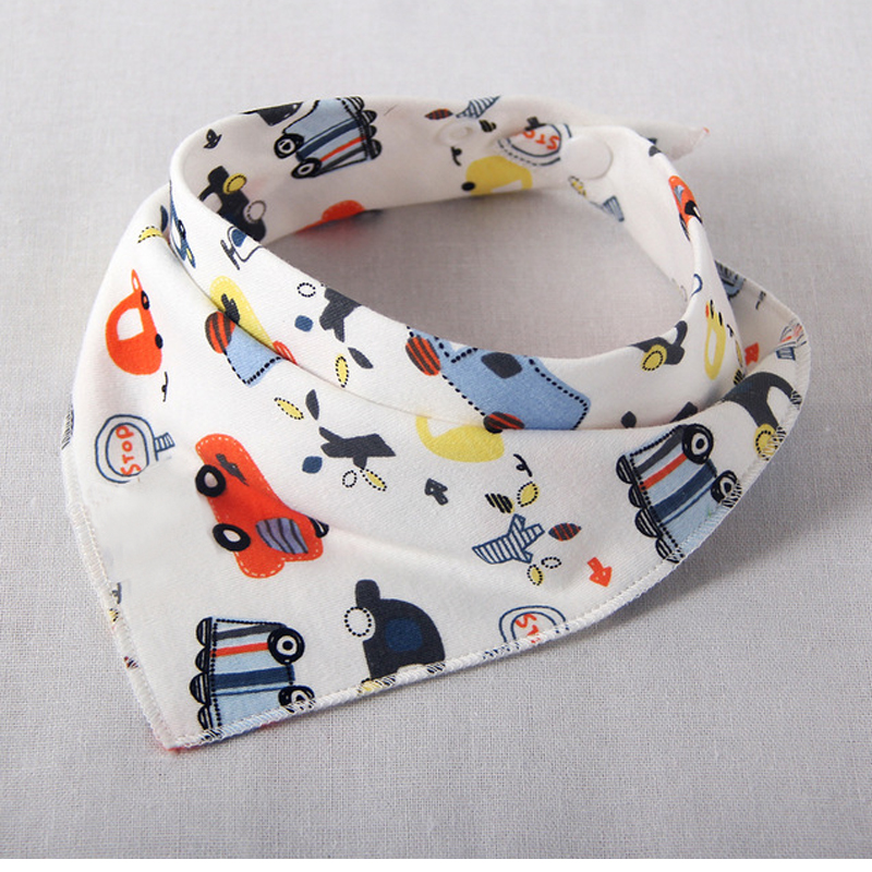 Slabbers Burp Doek Beby Bib Bandana Eten Voeden Doeken Waterdicht Driehoek Katoen Cartoon Print Baby Sjaal Baby Accessoires