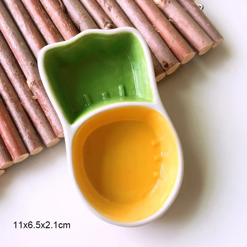 Hamsterin keraaminen syöttökuppi ruokakuppi pieneläinten vesiruoka ruokintakuppi gerbiilille chinchillalle rotta fretti siili: Luumu