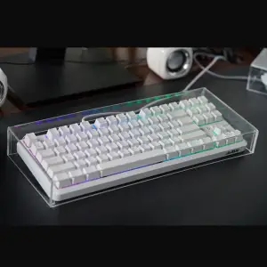 Keyboard Dust Cover Plastic Acrylic Capacitive For Mechanical Gaming Keyboard 104 Keys Mouse Protection Transparent Cover: Transparent