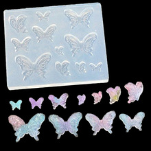 Cartoon silicone mold DIY jewelry butterfly necklace pendant lanugo mold resin molds for jewelry