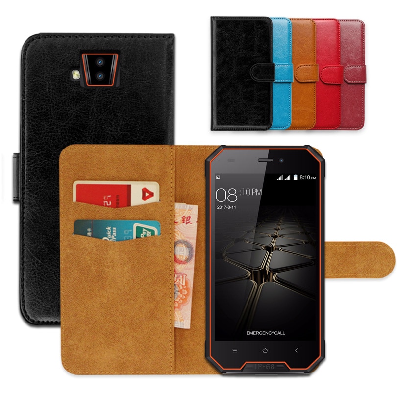 Luxe wallet case voor Blackview BV4000/BV4000 pro PU Lederen Exclusieve antislip Flip Ultra-dunne Telefoon cover, boek case