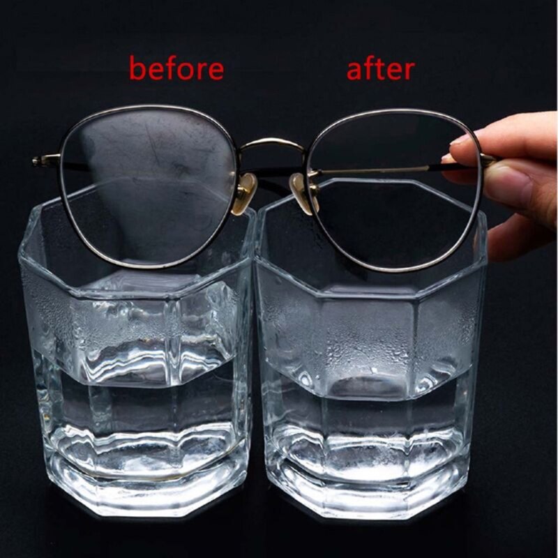 5Pcs Herbruikbare Anti-Fog Doekjes Bril Bevochtigd Antifog Lens Doek Defogger Lenzenvloeistof Veeg Voorkomen Beslaan Voor bril