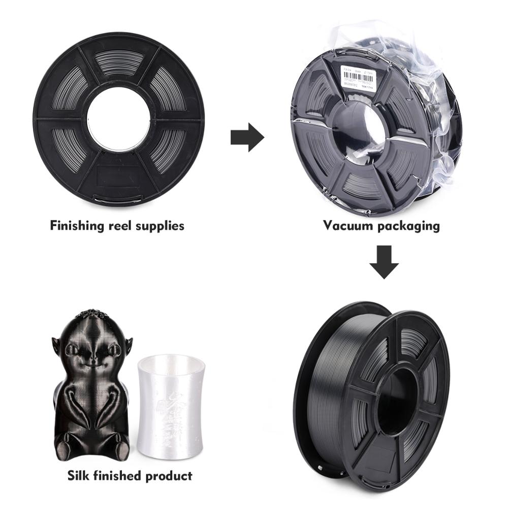 Enotepad 1.75MM Silk Pla Filament 1kg 1.75mm silk 3d Filament for 3D Printer Full color Silk Fialment for DIY artwork printing