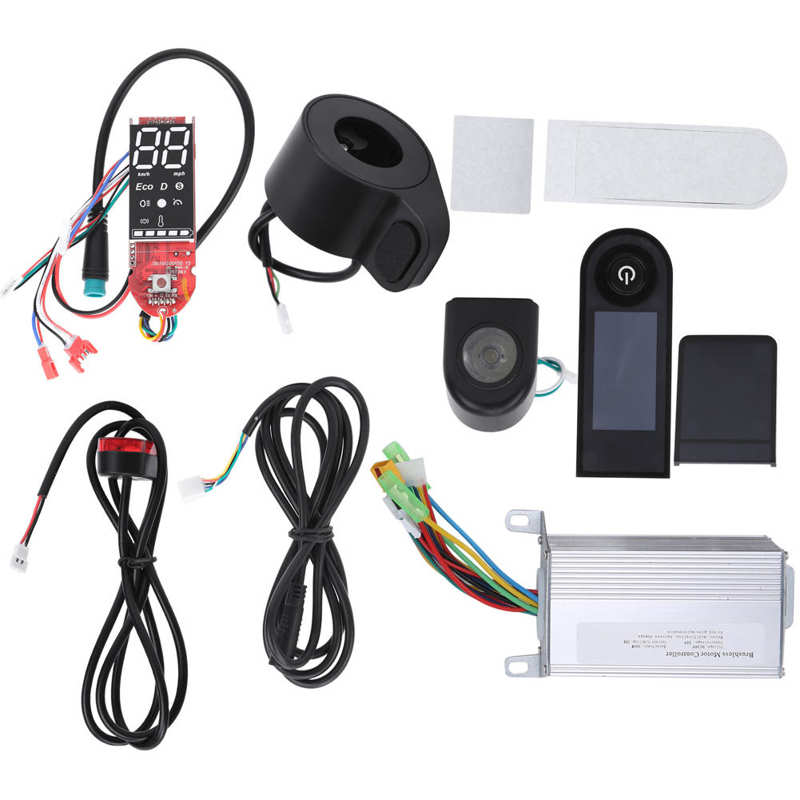 Scooter borstlös motor 36v 350w controller digital display instrumentpanel gaspedal fram bakljus för xiaomi  m365 elektrisk scooter