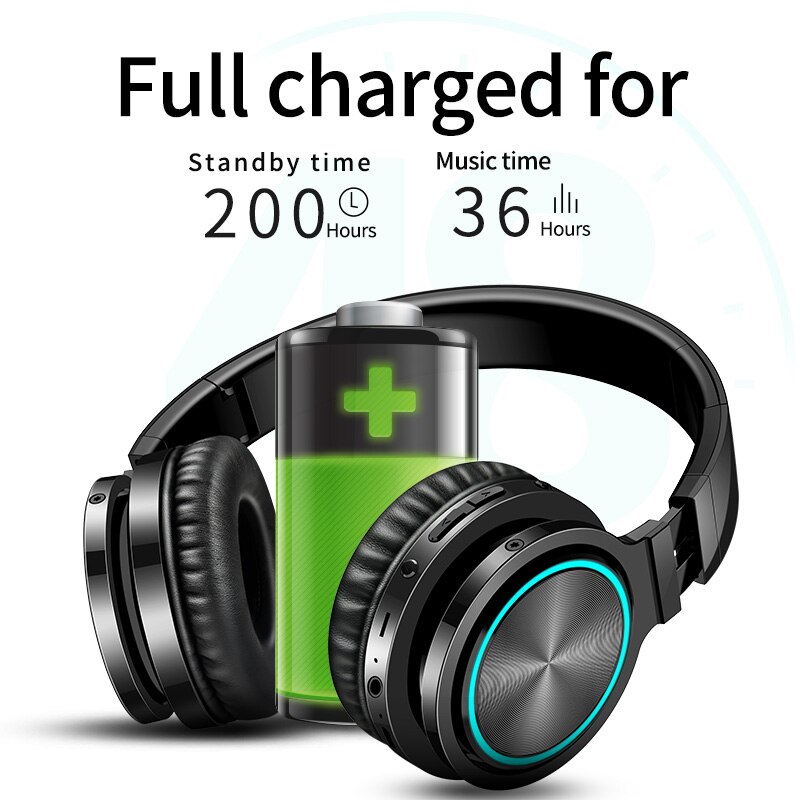 Picun trådlösa hörlurar stark bas bluetooth headset brusreducerande bluetooth hörlurar låg fördröjning hörlurar för speltelefon