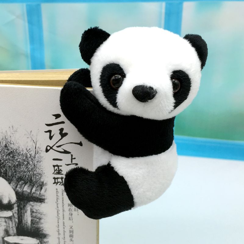 Panda clip knuffel panda pop tonen gordijn clip schattige opmerking clip stereo desktop decoratie foto map familie decoraties