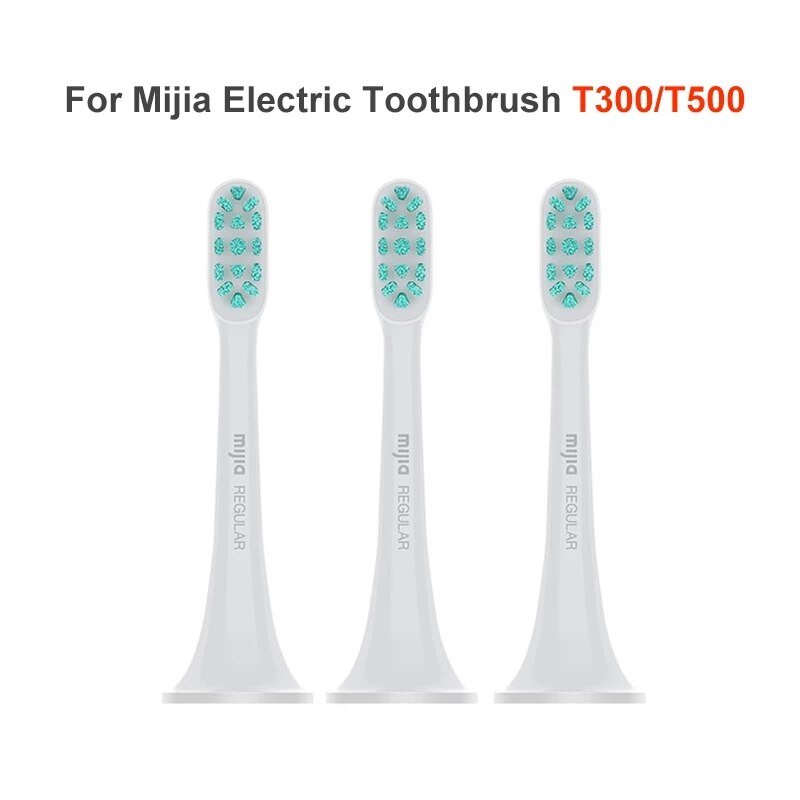 XiaoMi-cabezales de repuesto para cepillo de dientes eléctrico MIJIA Original, 3 uds., T100 T300 T500, embalaje en caja