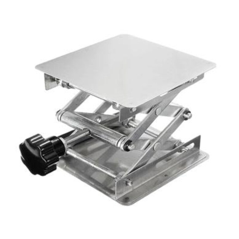 200mm Home Stainless Steel Router Lift Table Woodworking Engraving Lab Lifting Stand Rack Lift Platform for Cutting Wood