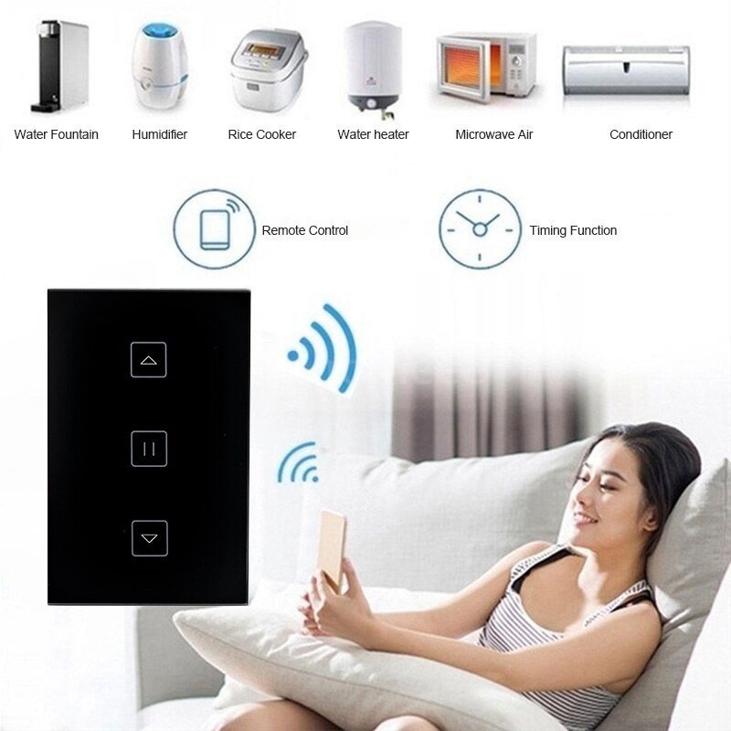 Smart Wifi Touch Switch Required Smart Home 1/2/3 Gang Light Switch Accessories Support Alexa Google Home Tuya App